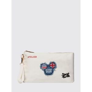 Secret Pon-Pon Clutch Woman Ecru